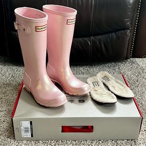 Original HUNTER Kids Nebula Waterproof Rain Boot Bella & Insoles